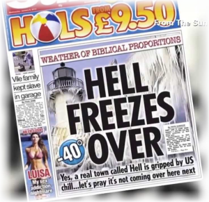 Hell freezes over